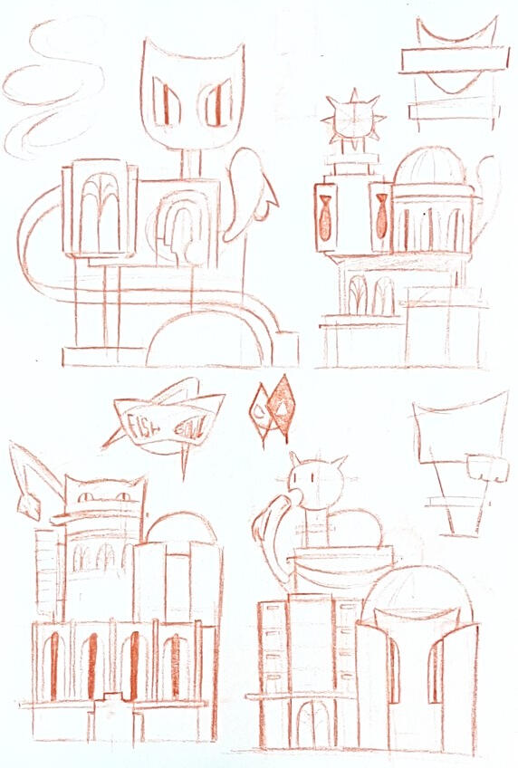 Environment Sketches Page 4 Environment Sketches Page 4
