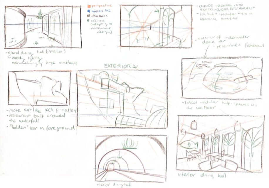 Environment Sketches Page 6 Environment Sketches Page 6